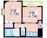 フレンドハイツ 2Kの間取り