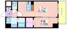 シスイル清水丘 1LDKの間取り