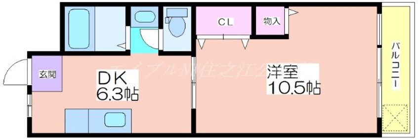 間取図 万代ミユキマンション