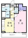 プリムローズ 1DKの間取り