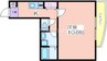 YOSHITOMI天下茶屋 1Kの間取り