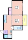ミサキハイツ 2Kの間取り