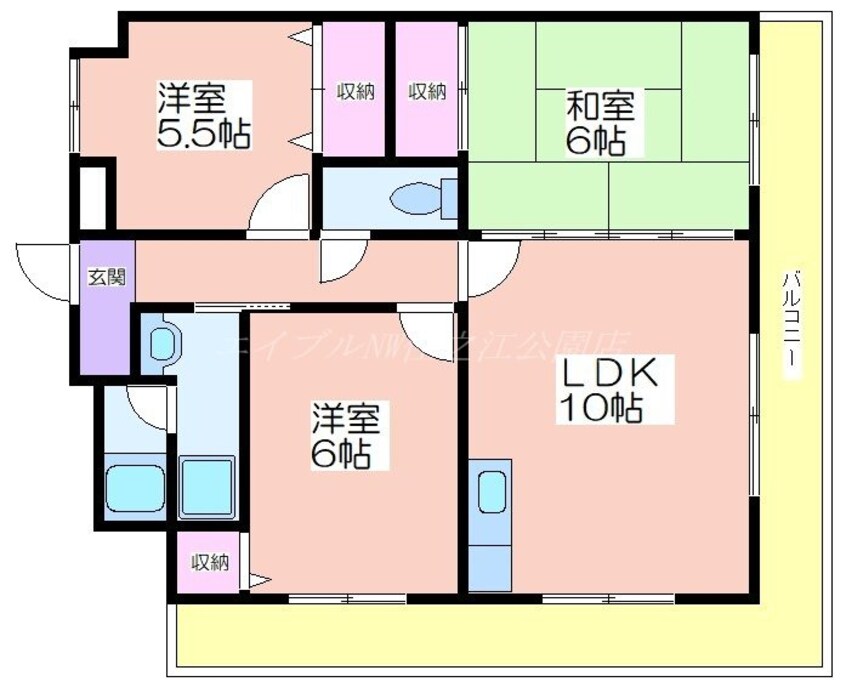 間取図 カワデンセントリックハイツ