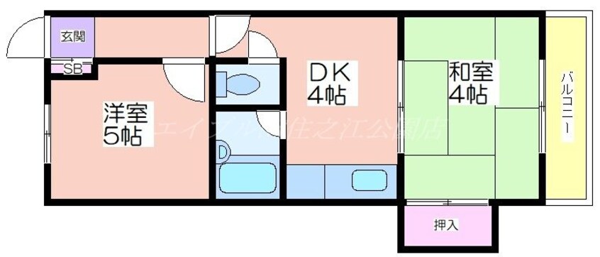 間取図 アベニュー西長居