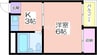 マンションいずみ 1Kの間取り