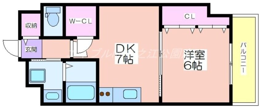 間取図 Varius長居公園