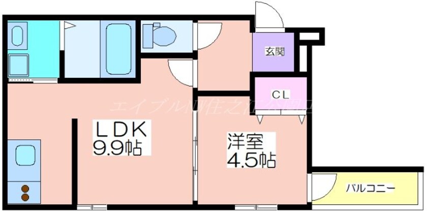 間取図 フジパレス住吉大領