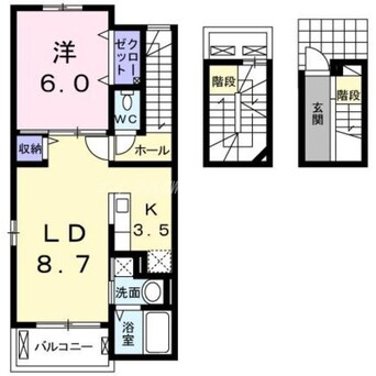 間取図 メゾン　ド　コンセルヴ