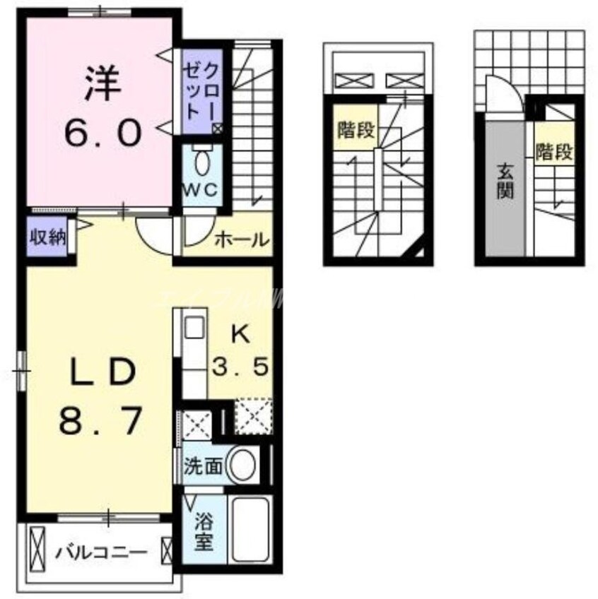 間取図 メゾン　ド　コンセルヴ