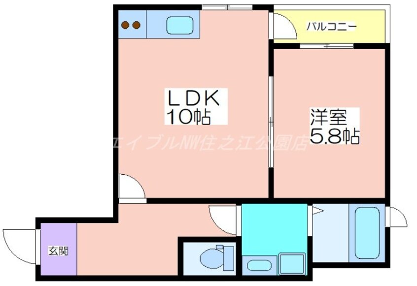 間取図 I.Residence天王寺