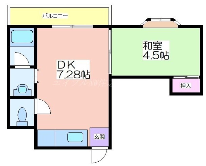 間取図 ライフマンション南住吉