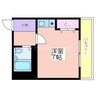 永田マンション 1Rの間取り