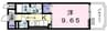 ラパン 1Kの間取り