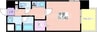 グランパシフィック花園Luxe 1Kの間取り