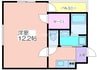 フジパレスあびこ 1Kの間取り