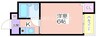 モートサイド粉浜 1Kの間取り