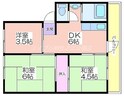 シャトーポール3（南港厚生年金共同住宅3号棟）の間取図