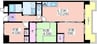 サニーコットン住之江 3LDKの間取り