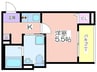 CRASTINE住吉大社 1Kの間取り