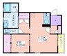 ｓｕｍｉｓｅｉ長居 1LDKの間取り