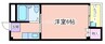 クリーン88 1Kの間取り