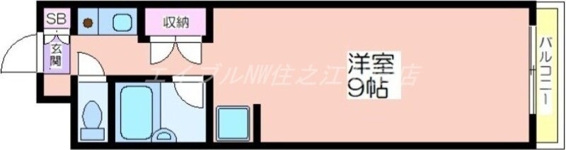 間取り図 ビバリーヒルズ玉出西