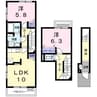 ブラウンメゾン 2LDKの間取り