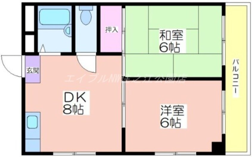 間取図 ウィステリア北島１号館