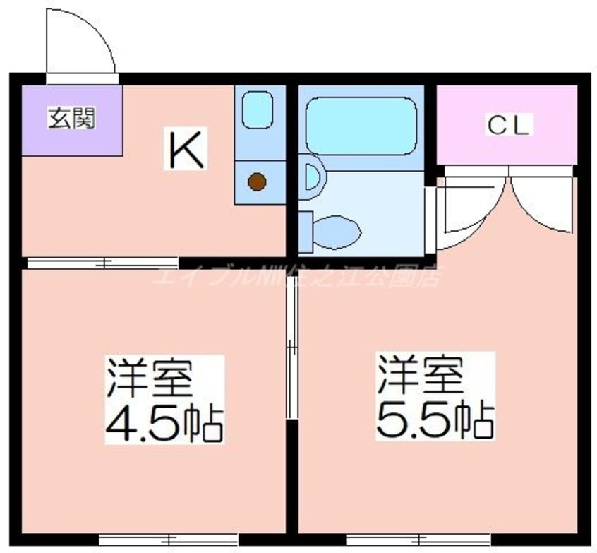 間取図 エンゼルハイム萩之茶屋