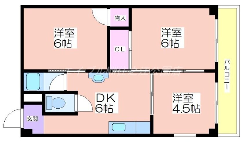 間取図 グランビルド北加賀屋Ⅱ
