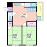 たきがわマンション 2DKの間取り