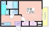 フジパレスあびこＷＥＳＴ 1Kの間取り