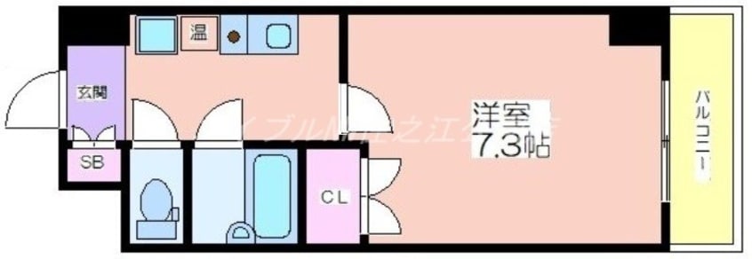 間取図 アルファ帝塚山
