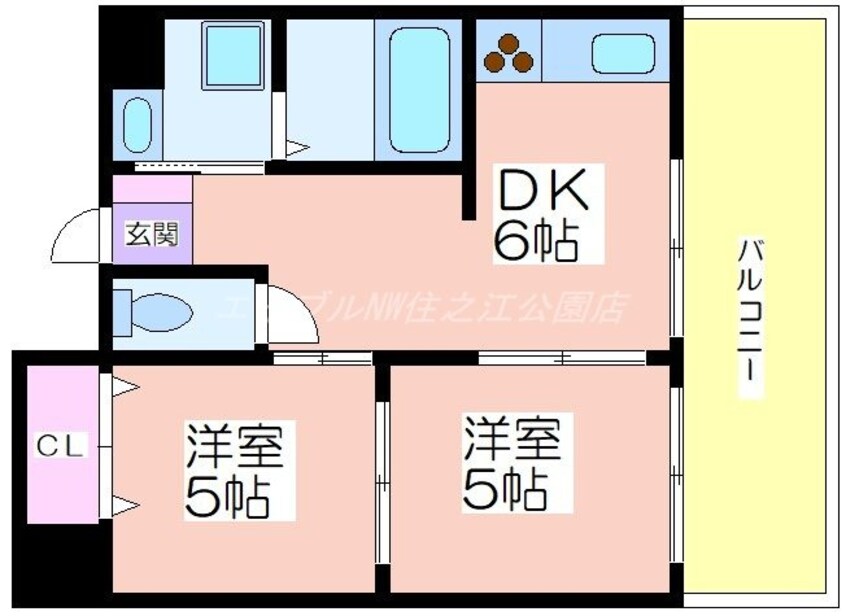 間取図 ツインステージ住吉