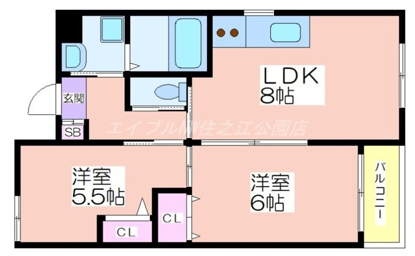 間取図 ツインステージ住吉