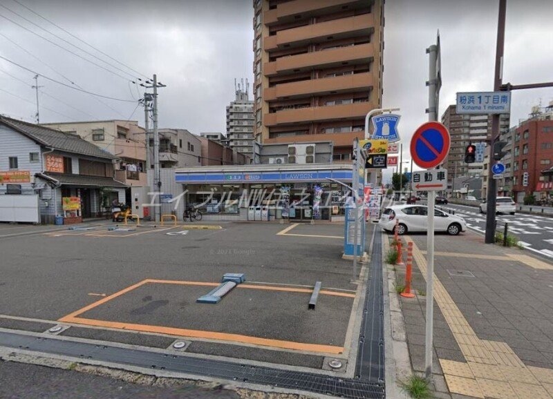ローソン粉浜西一丁目店(コンビニ)まで503m ツインステージ住吉