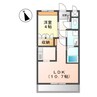 アヴァンティ三国ヶ丘 1LDKの間取り