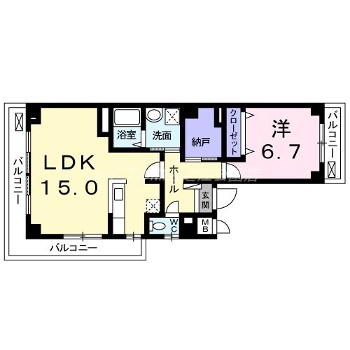 間取り図 ミラージュ帝塚山