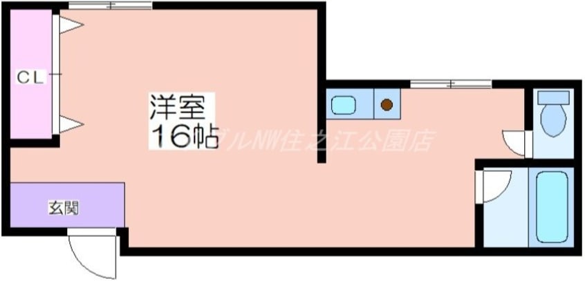 間取図 コーポはぎ