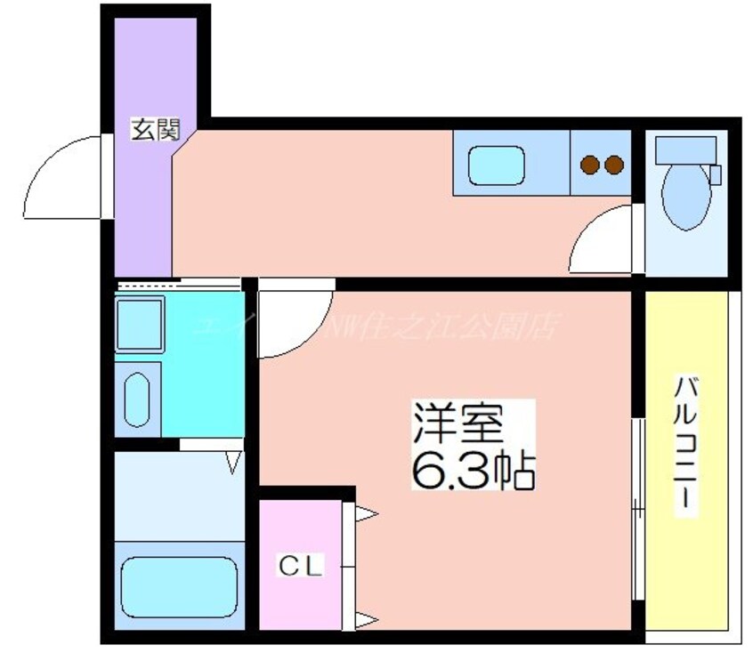 間取図 フジパレス住吉山之内