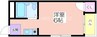 OMレジデンス西加賀屋 1Kの間取り