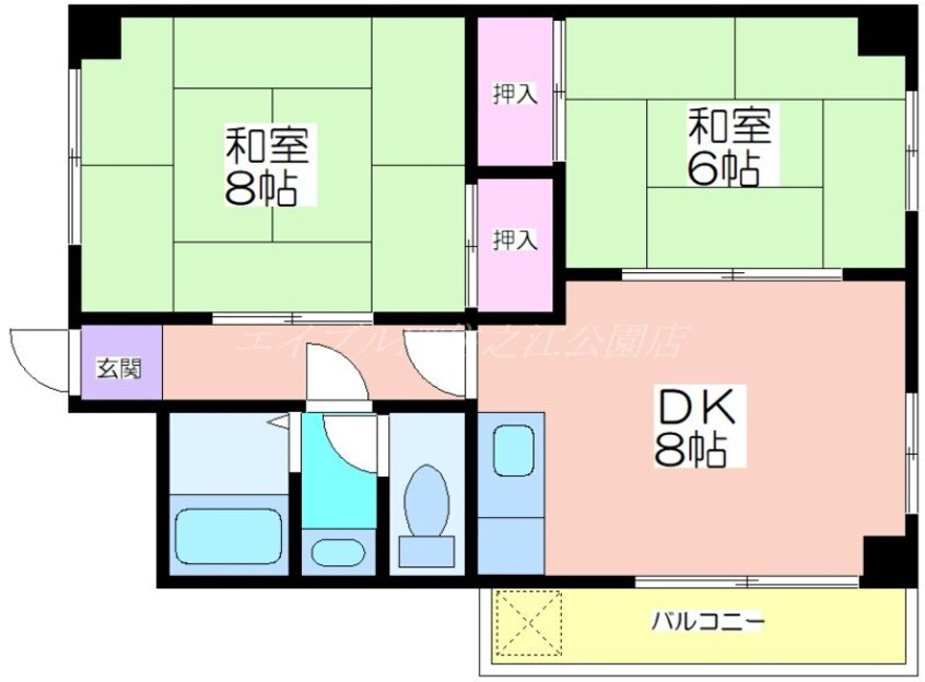 間取図 ハイツヒサシ