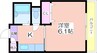 ハウスパーク長居 1Kの間取り