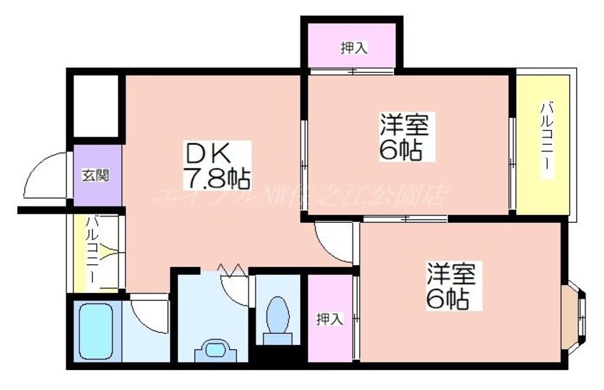 間取図 コーポ南野