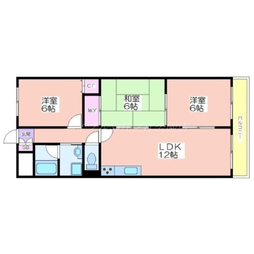 間取図 シュテルンパラスト鈴栄