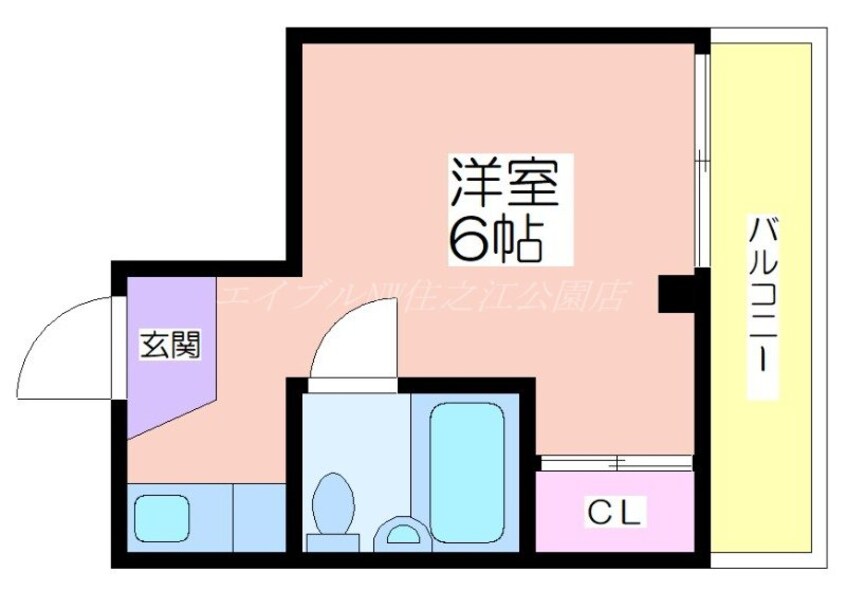 間取図 粉浜ハイツ