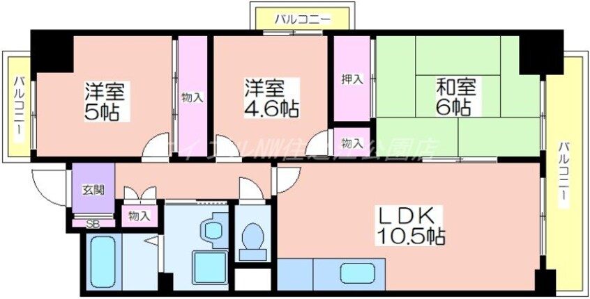 間取図 プロムナード住吉