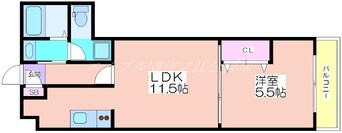 間取図 WindBell天下茶屋