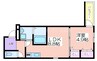 フジパレス住吉長居Ⅲ番館 1LDKの間取り