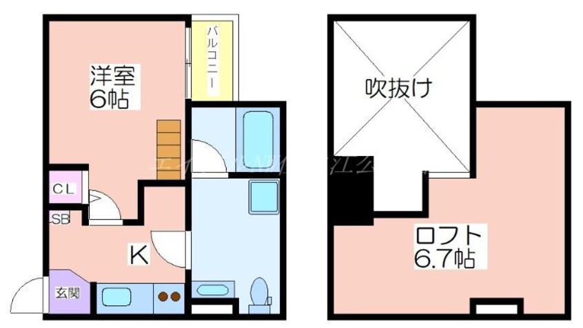 間取図 CRASTINE帝塚山東